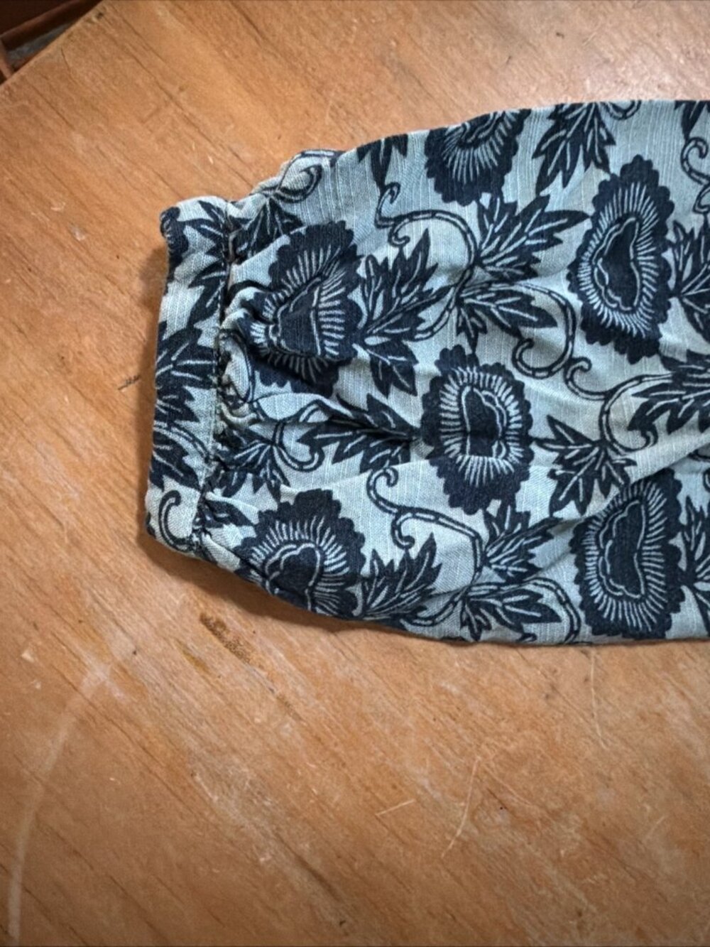 Knox Rose Dress Green Blue Floral Paisley Maxi Sz L Boho Cottagecore Flowy - Picture 6 of 10